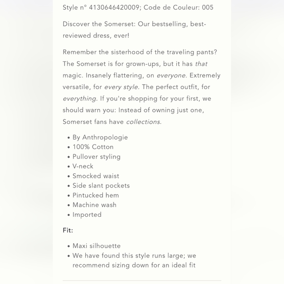 NWT Anthropologie The Somerset Maxi Dress Size XXS - Picture 7 of 13